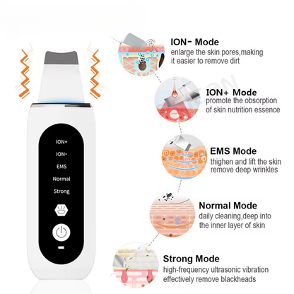 NEW UPGRADED Ultrasonic Face Scrubber