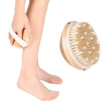 Anti-Cellulite Wooden Soft Hair Dry Brush