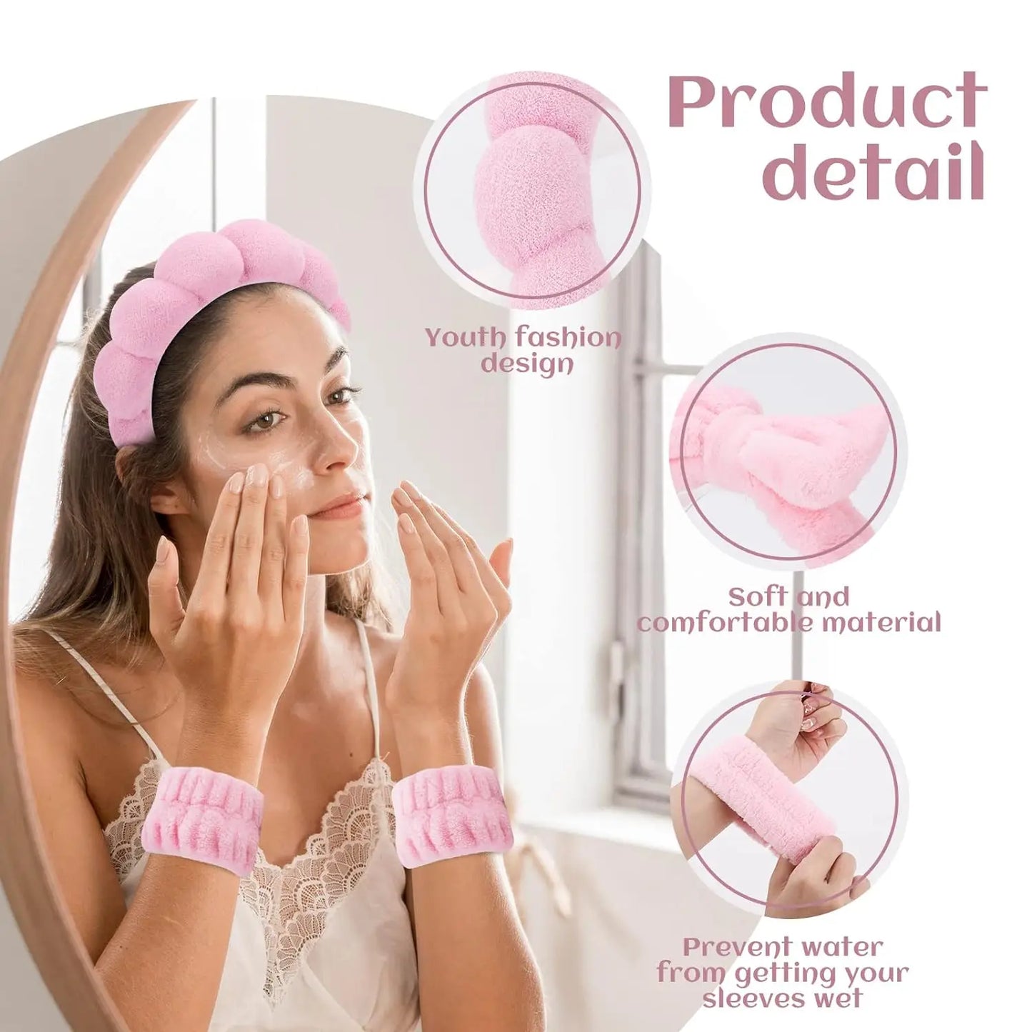 4-Piece face wash water protection set